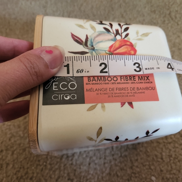 Halloween canisters set of 3 fall pumpkins bamboo - Picture 8 of 10